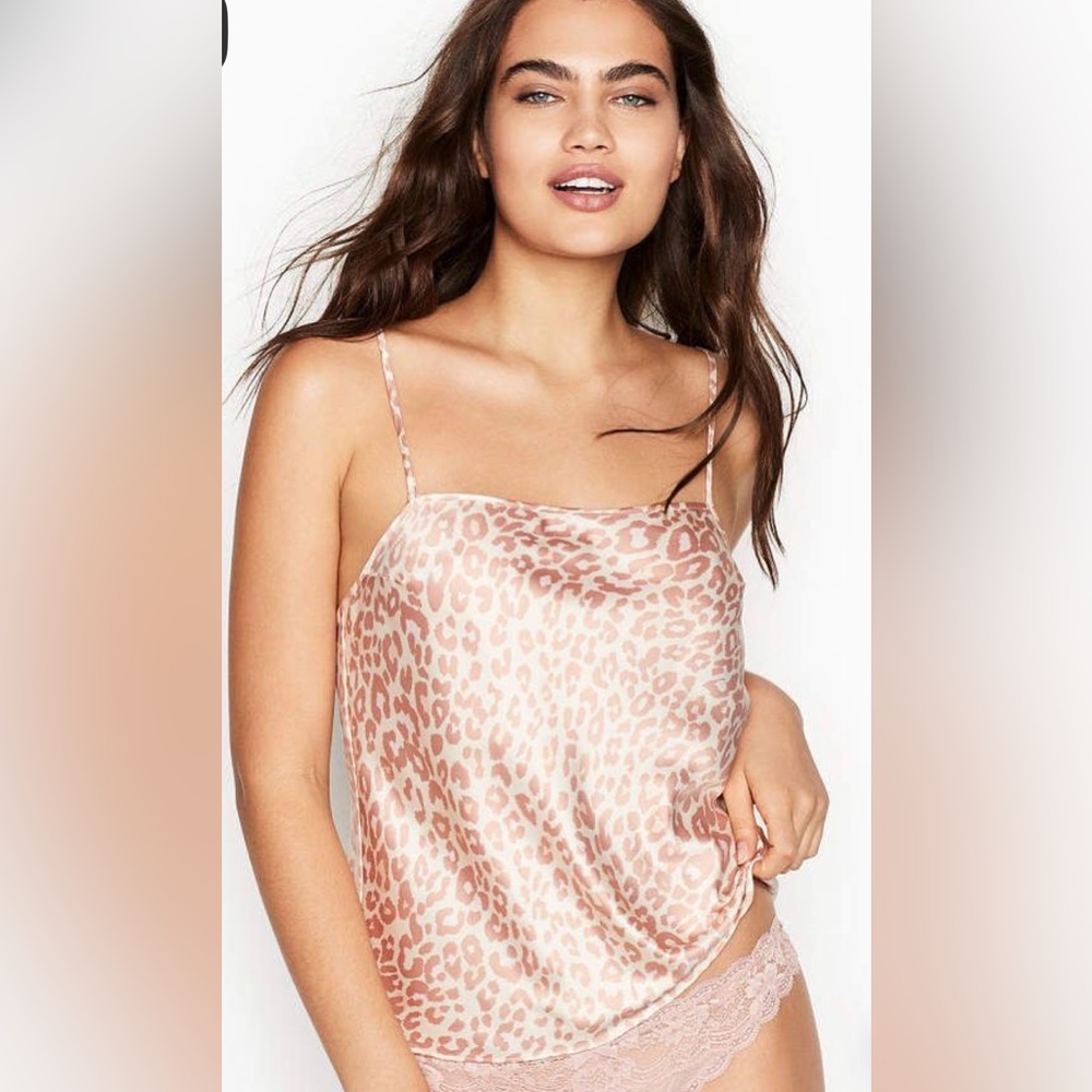 VINTAGE VICTORIA’S SECRET SATIN SLEEP TANK SMALL NEW
